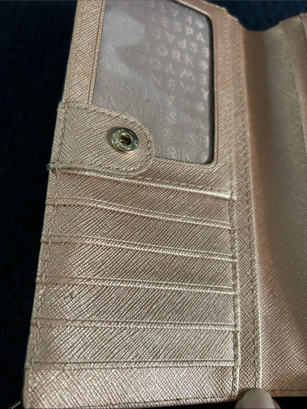 kate spade metallic saffiano